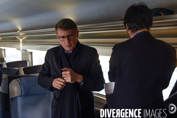 Vincent Peillon à Tours. Campagne pour les Primaires citoyennes.