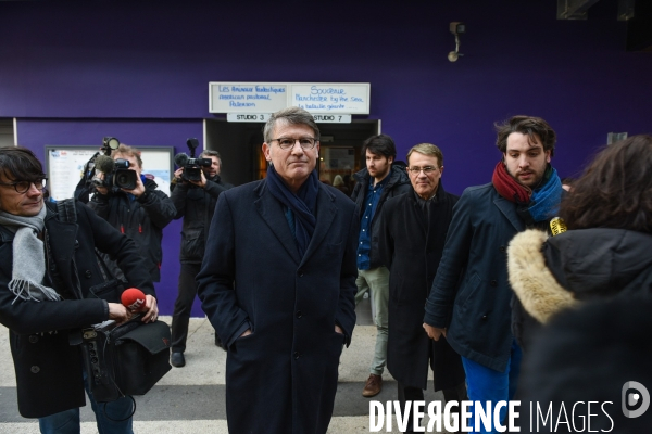 Vincent Peillon à Tours. Campagne pour les Primaires citoyennes.
