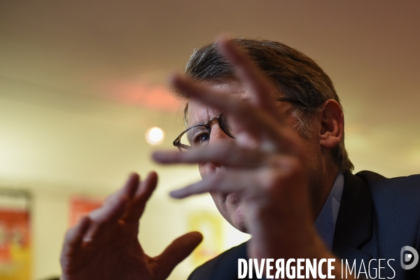 Vincent Peillon à Tours. Campagne pour les Primaires citoyennes.