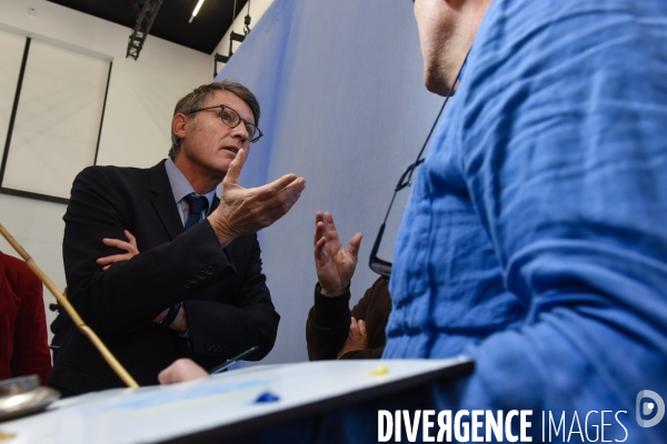 Vincent Peillon à Tours. Campagne pour les Primaires citoyennes.