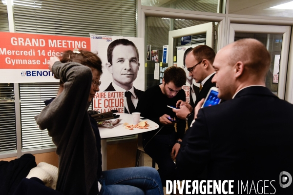 Benoît Hamon, 1er tour des Primaires citoyennes.