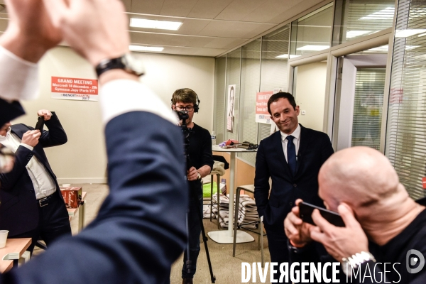 Benoît Hamon, 1er tour des Primaires citoyennes.
