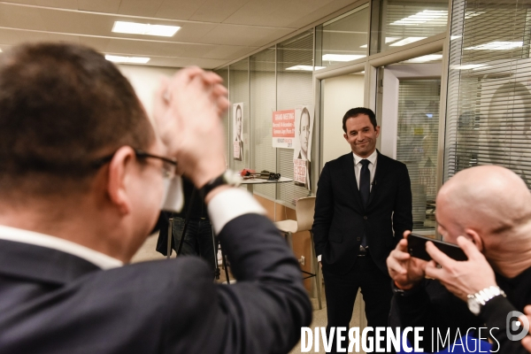 Benoît Hamon, 1er tour des Primaires citoyennes.