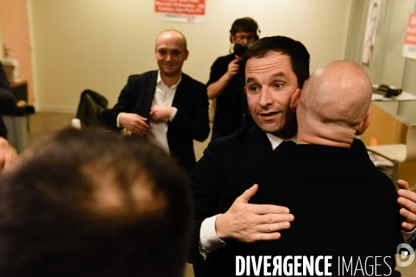 Benoît Hamon, 1er tour des Primaires citoyennes.