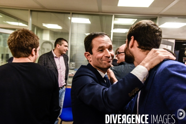 Benoît Hamon, 1er tour des Primaires citoyennes.