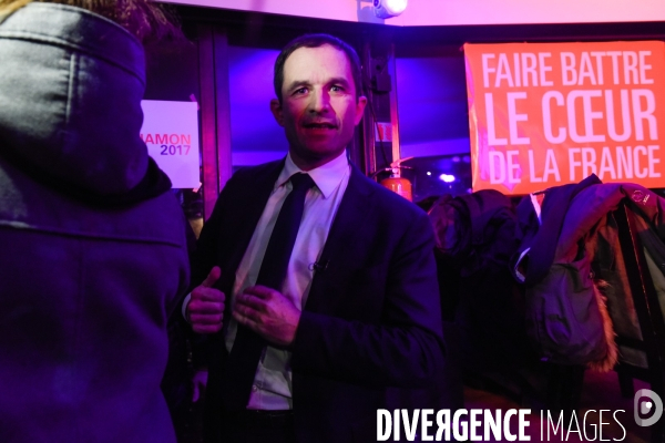 Benoît Hamon, 1er tour des Primaires citoyennes.