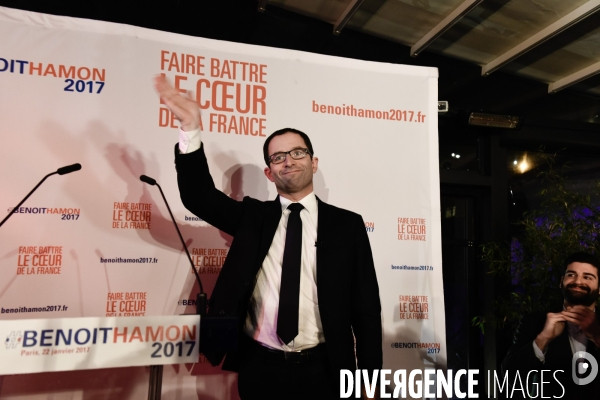 Benoît Hamon, 1er tour des Primaires citoyennes.