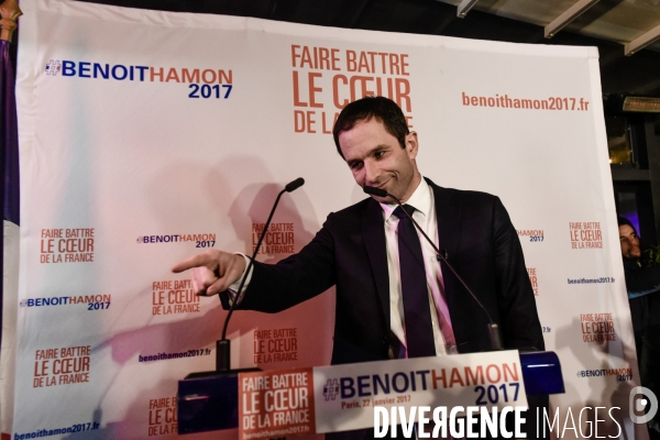 Benoît Hamon, 1er tour des Primaires citoyennes.