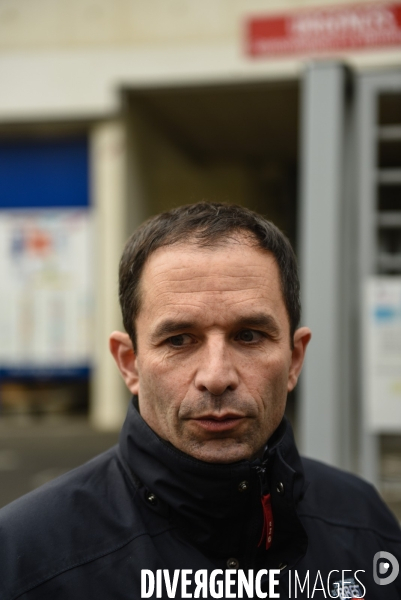 Benoît Hamon en campagne avec Arnaud Montebourg