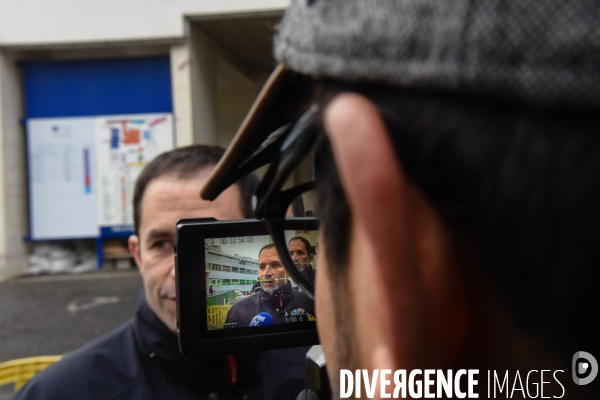 Benoît Hamon en campagne avec Arnaud Montebourg