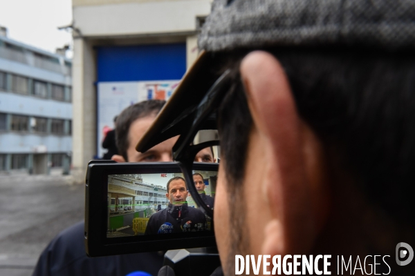 Benoît Hamon en campagne avec Arnaud Montebourg