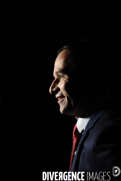 Benoît Hamon en campagne à Lille