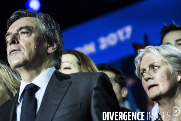 Meeting de François Fillon à la Villette.