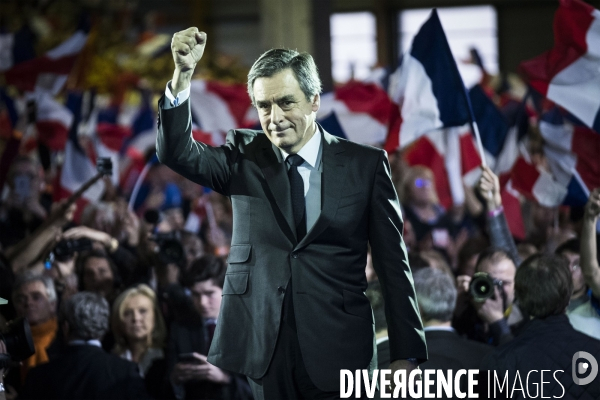 Meeting de François Fillon à la Villette.