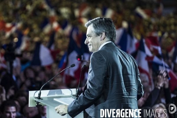 Meeting de François Fillon à la Villette.