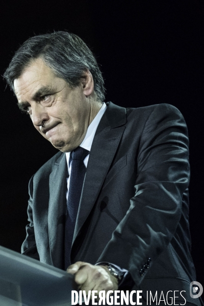 Meeting de François Fillon à la Villette.