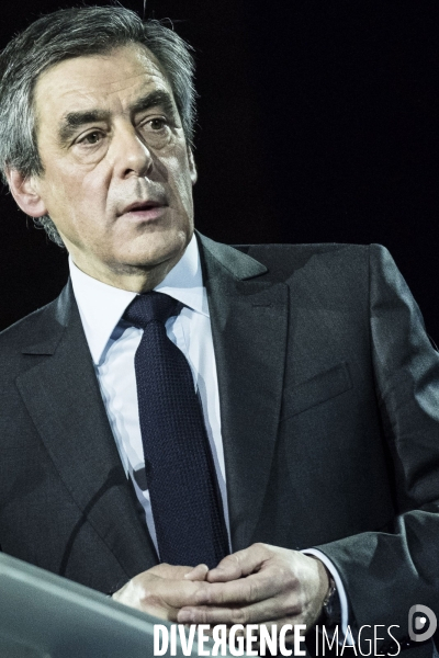 Meeting de François Fillon à la Villette.