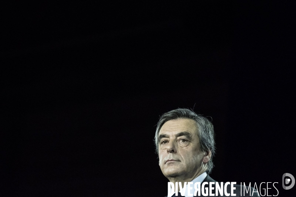 Meeting de François Fillon à la Villette.