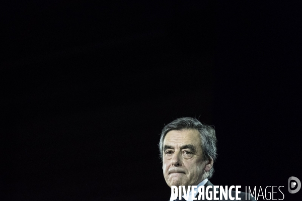 Meeting de François Fillon à la Villette.