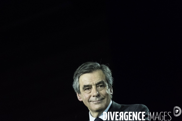 Meeting de François Fillon à la Villette.