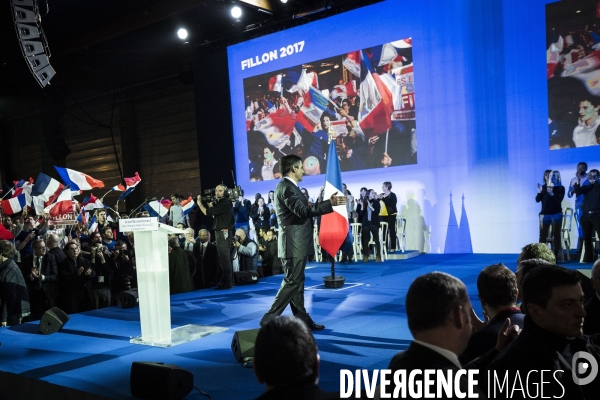 Meeting de François Fillon à la Villette.