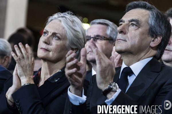 Meeting de François Fillon à la Villette.