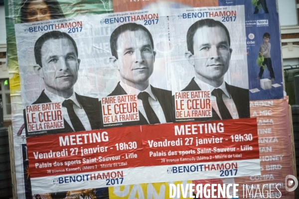 Des tracts pour Benoit HAMON