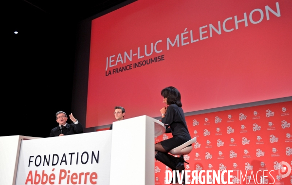 Jean Luc Melenchon invité par la Fondation Abbé Pierre