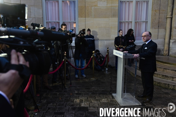 Benoît Hamon reçu par Bernard Cazeneuve