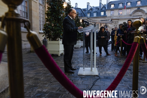 Benoît Hamon reçu par Bernard Cazeneuve