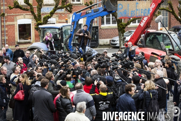 Déplacement de François FILLON dans les Ardennes.