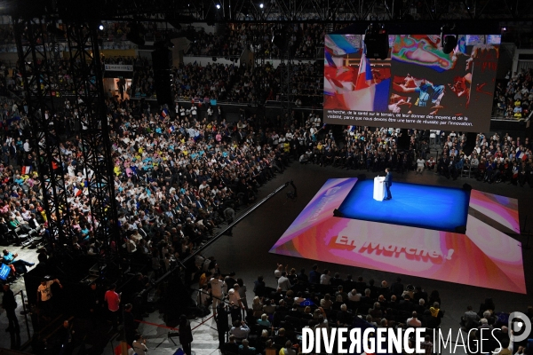Meeting d Emmanuel Macron