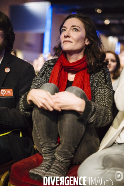 Meeting en hologramme de Jean-Luc Mélenchon à Aubervilliers