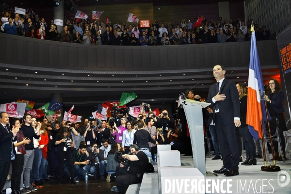 Investiture de Benoît Hamon, candidat PS présidentielle 2017