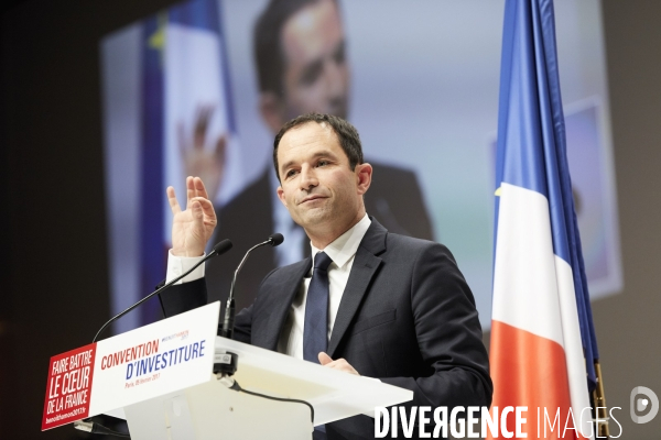 Investiture de Benoît Hamon, candidat PS présidentielle 2017