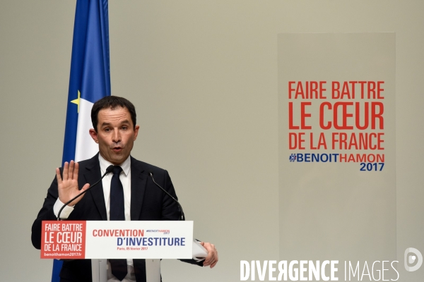 Benoît Hamon, convention d investiture