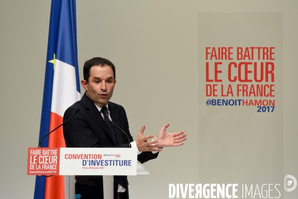 Benoît Hamon, convention d investiture