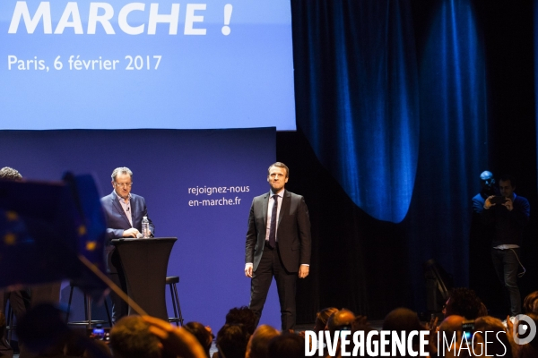 Emmanuel macron : rencontre surprise avec les marcheurs parisiens a bobino