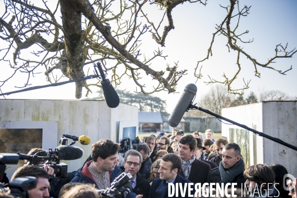 Deplacement Emmanuel Macron en Indre-et-Loire