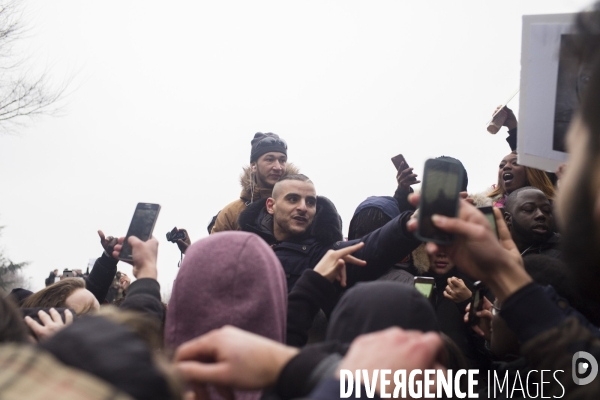 Rassemblement contre les violences policières à Bobigny