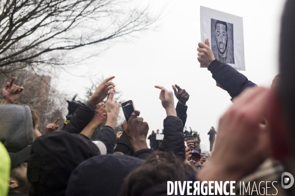 Rassemblement contre les violences policières à Bobigny