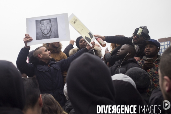 Rassemblement contre les violences policières à Bobigny