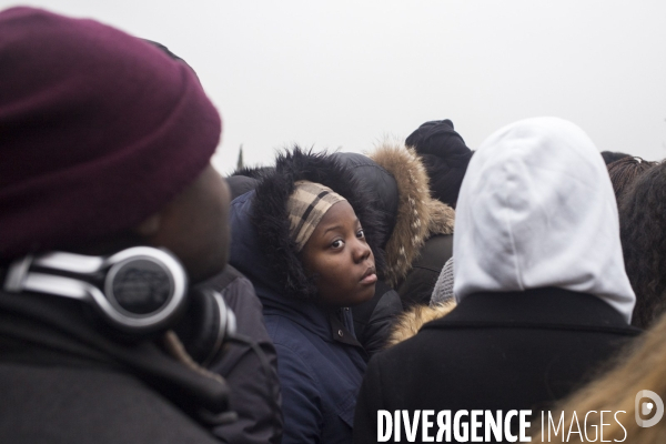 Rassemblement contre les violences policières à Bobigny