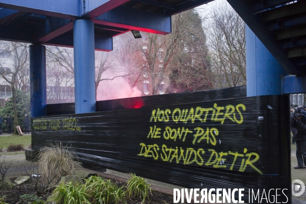 Rassemblement contre les violences policières à Bobigny