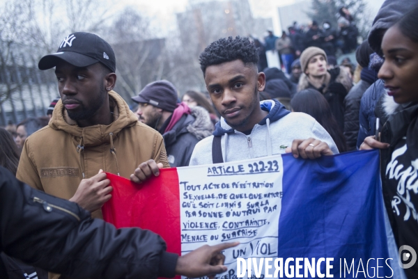 Rassemblement contre les violences policières à Bobigny