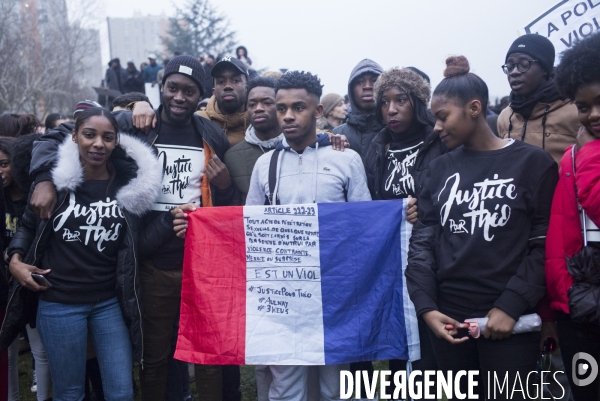 Rassemblement contre les violences policières à Bobigny