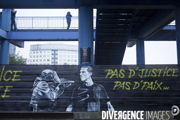 Rassemblement contre les violences policières à Bobigny