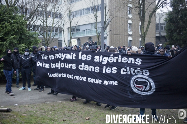 Rassemblement contre les violences policières à Bobigny