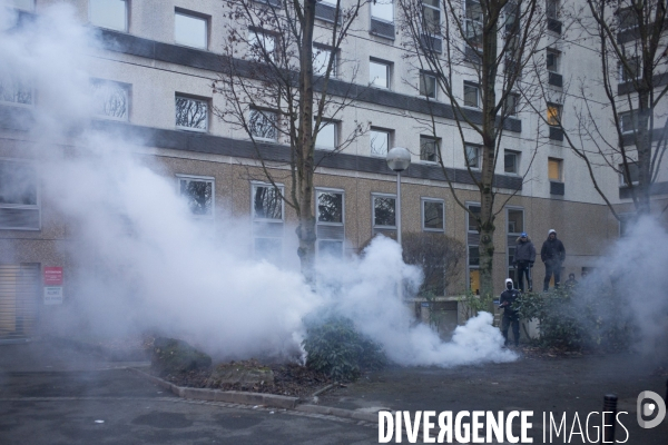 Rassemblement contre les violences policières à Bobigny