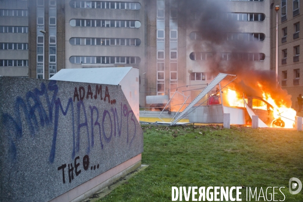 Rassemblement contre les violences policières à Bobigny